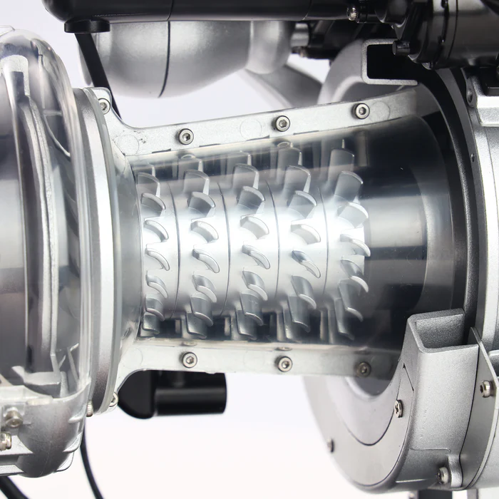 Kit turbomoteur métallique TECHING DM136 – Simulation réaliste d'hélicoptère à l'échelle 1/4