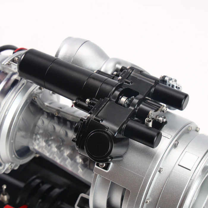 Kit turbomoteur métallique TECHING DM136 – Simulation réaliste d'hélicoptère à l'échelle 1/4
