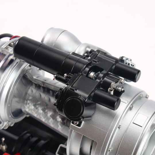 Kit de motor de turboeje metálico TECHING DM136: simulación realista de helicóptero a escala 1/4