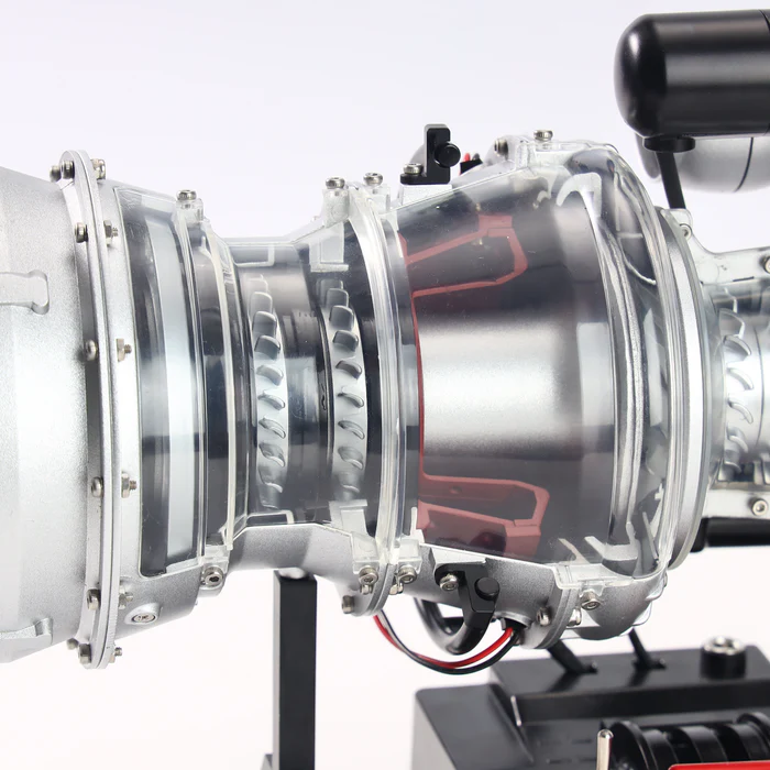 Kit turbomoteur métallique TECHING DM136 – Simulation réaliste d'hélicoptère à l'échelle 1/4