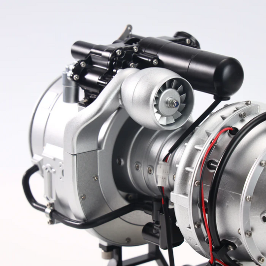 Kit de motor de turboeje metálico TECHING DM136: simulación realista de helicóptero a escala 1/4