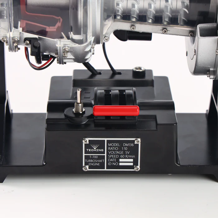 Kit de motor de turboeje metálico TECHING DM136: simulación realista de helicóptero a escala 1/4