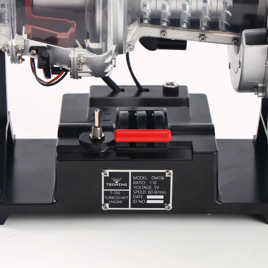 Kit de motor de turboeje metálico TECHING DM136: simulación realista de helicóptero a escala 1/4