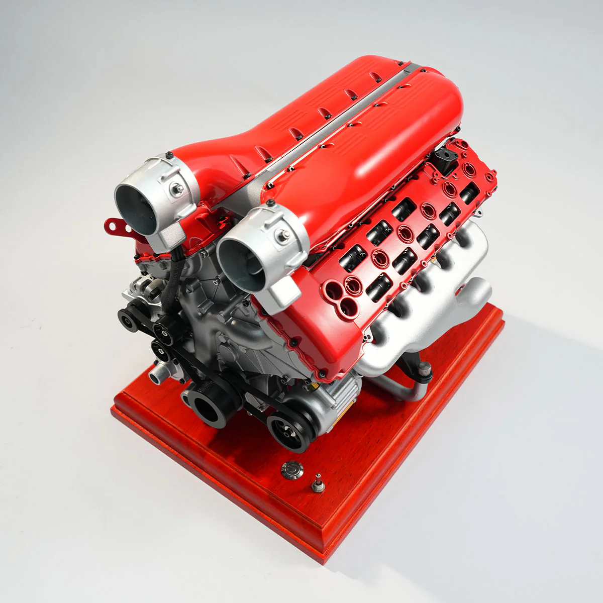 TECHING 1/4 Scale V12 Engine Model Kit with Synchronized Sound Effects – 800+PCS Metal Supercar Engine Kit