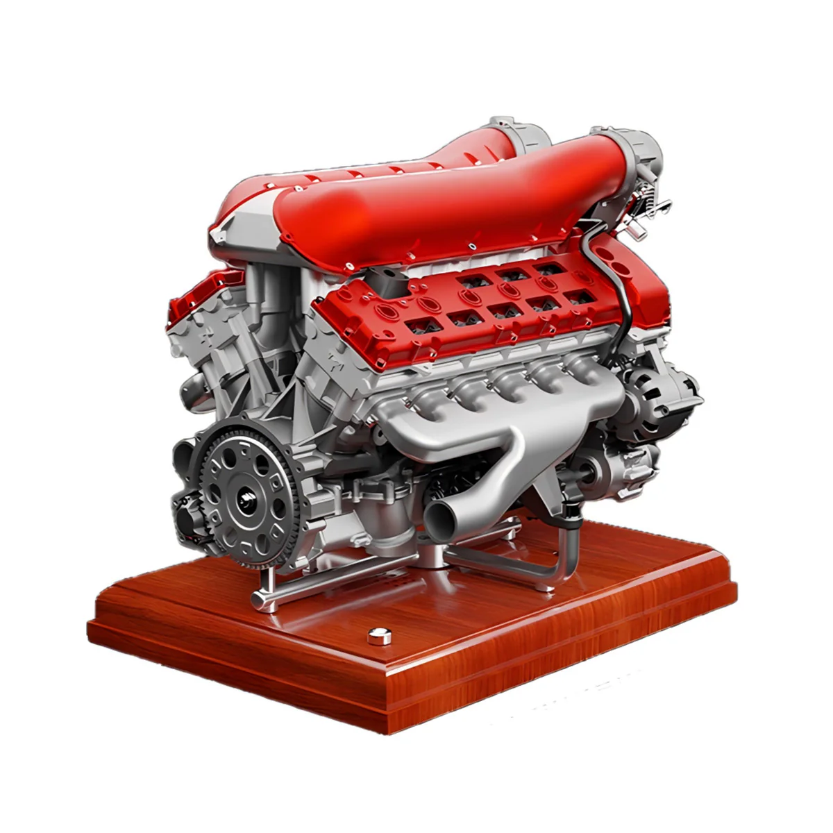TECHING 1/4 Scale V12 Engine Model Kit with Synchronized Sound Effects – 800+PCS Metal Supercar Engine Kit