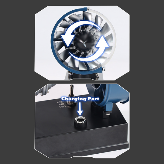 TECHING Upgraded Turbofan Engine Metal Model Kit – 170+ Parts, Visible Structure STEM Assembly Gift