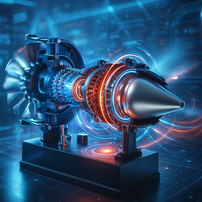 TECHING All-Metal Turbofan Engine Kit that Works – DIY Visible Jet Engine Model for STEM Education & Collectors