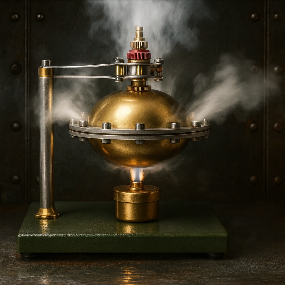 Flying Saucer Steam Engine Model STEM Educational Mechanical Model