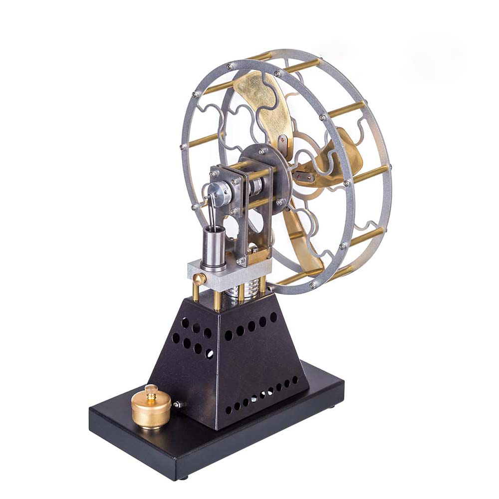 Motor Stirling Modelo de motor Stirling con ventilador retro: construye tu propio modelo de motor