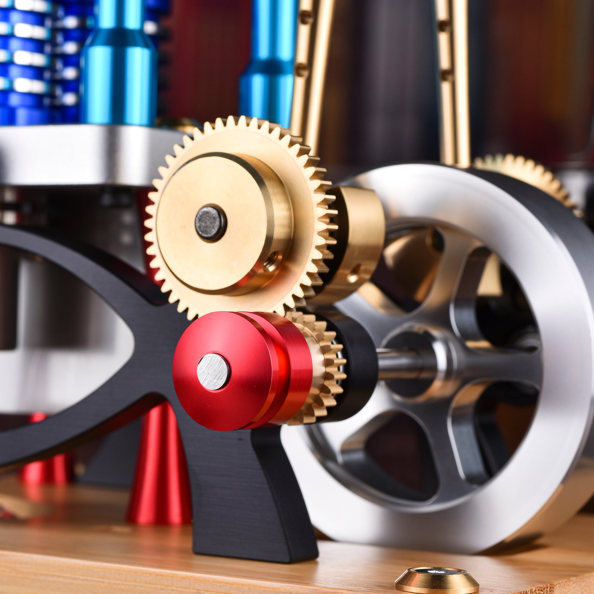 Modèle de moteur Stirling à deux cylindres : kit de maquette pour les passionnés de sciences et d'éducation – Construisez votre propre moteur