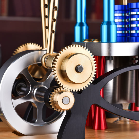 Stirling Two-Cylinder  Engine Model Engine Model Kit for Science Enthusiasts & Education - Build Your Own Engine