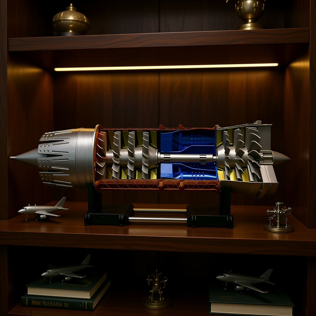 ENGINEKITOR 1/20 Scale Pratt Whitney F100 Low Bypass Turbofan Engine Model – Build Your Own Engine(57CM/22.4INCH)