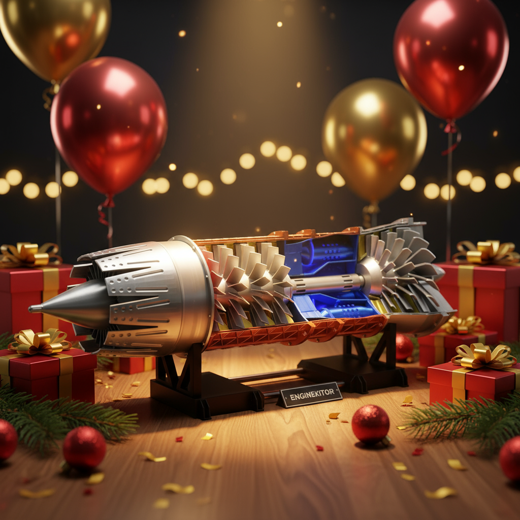 ENGINEKITOR 1/20 Scale Pratt Whitney F100 Low Bypass Turbofan Engine Model – Build Your Own Engine(57CM/22.4INCH)