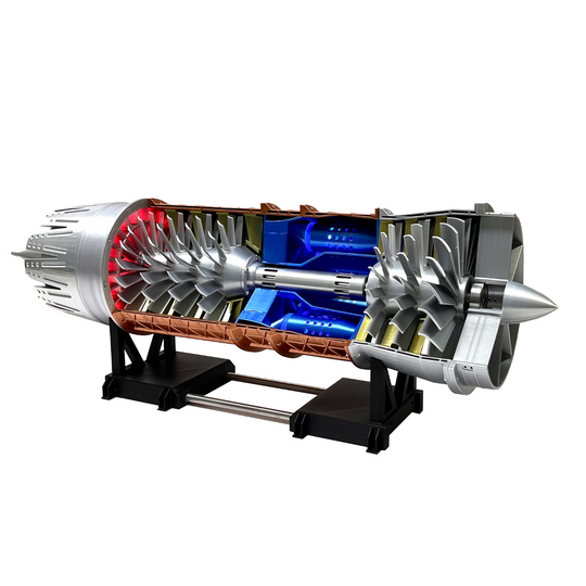 ENGINEKITOR 1/20 Scale Pratt Whitney F100 Low Bypass Turbofan Engine Model – Build Your Own Engine(57CM/22.4INCH)