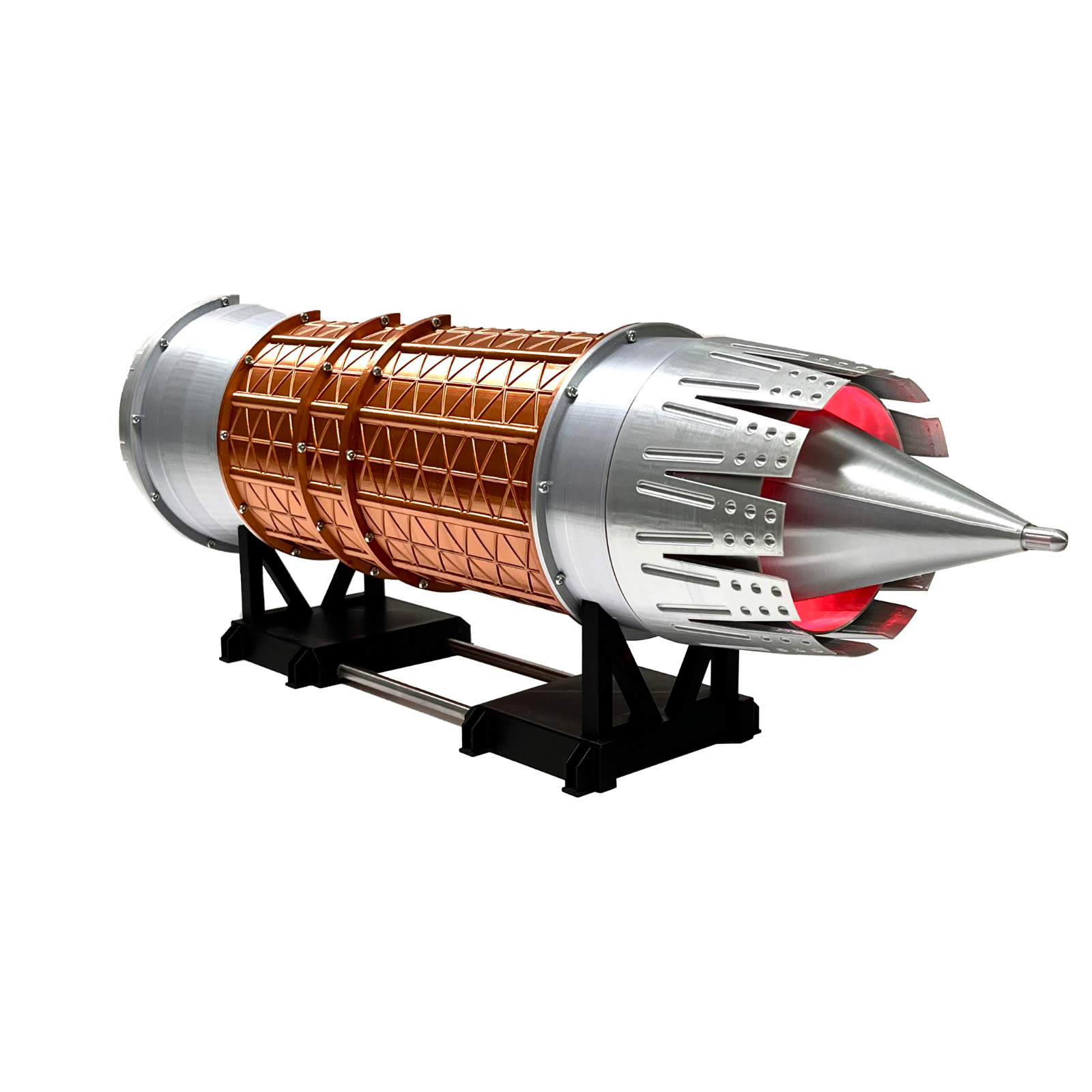 ENGINEKITOR - Maqueta de motor turbofán Pratt Whitney F100 de baja derivación a escala 1/20: construye tu propio motor (57 cm/22,4 pulgadas)