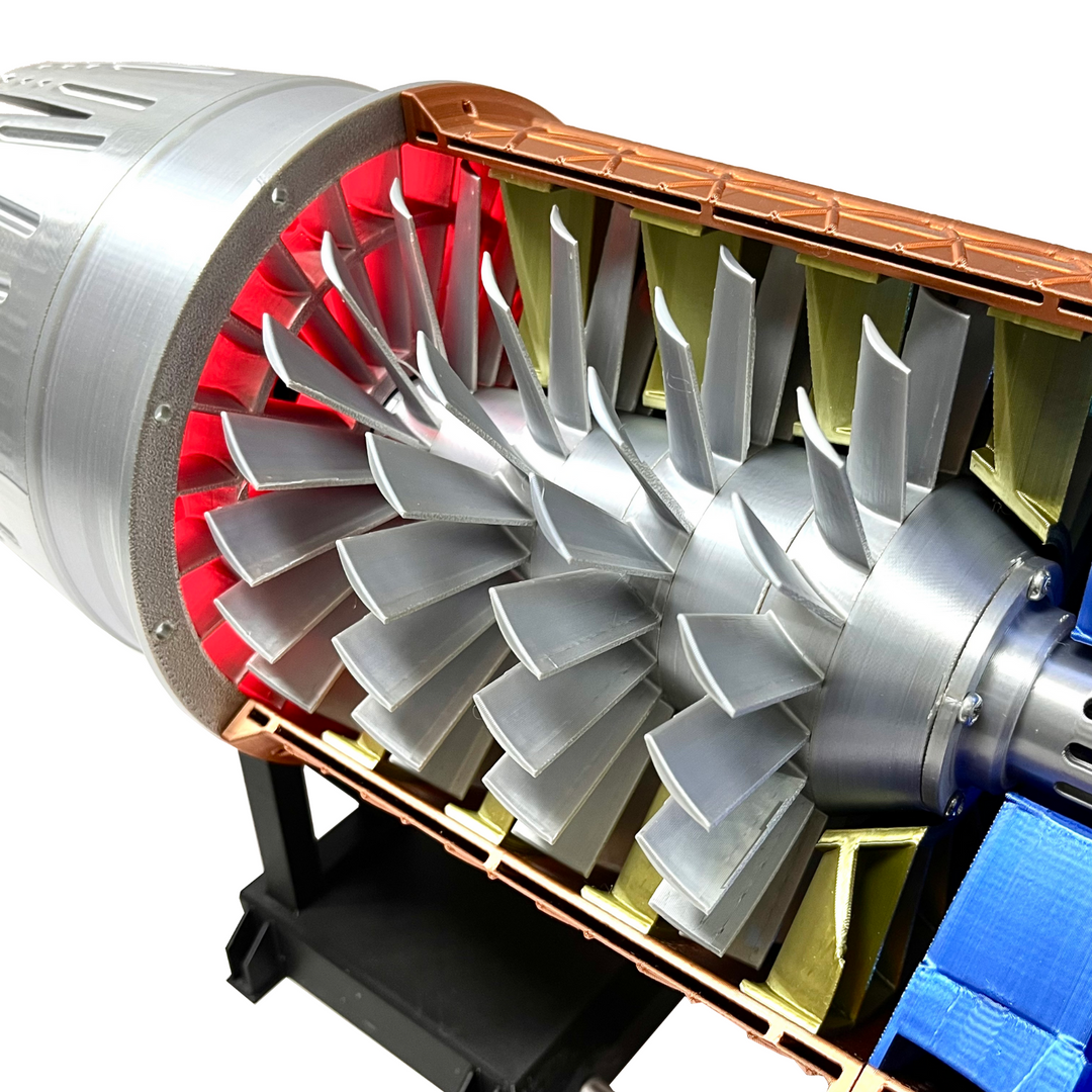 ENGINEKITOR 1/20 Scale Pratt Whitney F100 Low Bypass Turbofan Engine Model – Build Your Own Engine(57CM/22.4INCH)