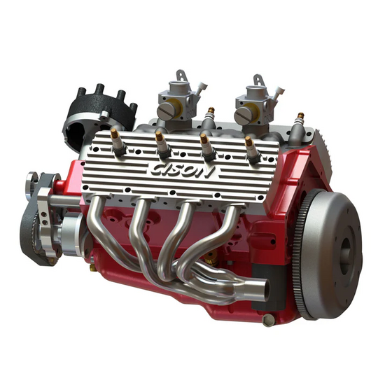 CISON 44cc 1/6 Scale Flathead V8 Water-Cooled 4-Stroke Engine Model Kit V8 Engine-Build Your Own Engine