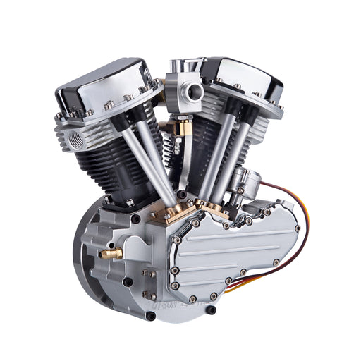 CISON FG-VT9 9cc V2 Twin-Cylinder 4-Stroke Air-Cooled Gas Engine for RC Motorcycles-Build Your Own Engine