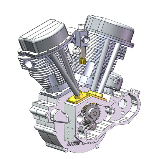 CISON FG-VT9 9cc V2 Twin-Cylinder 4-Stroke Air-Cooled Gas Engine for RC Motorcycles-Build Your Own Engine