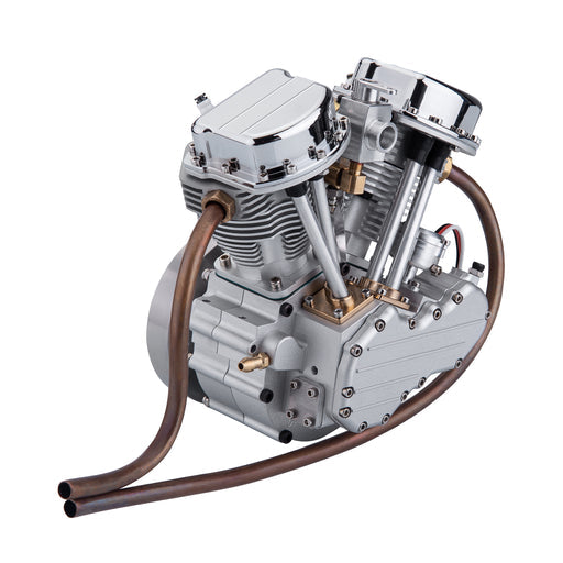 CISON FG-VT9 9cc V2 Twin-Cylinder 4-Stroke Air-Cooled Gas Engine for RC Motorcycles-Build Your Own Engine