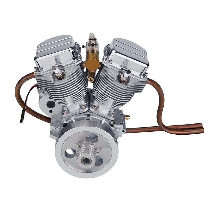 CISON FG-VT9 9cc V2 Twin-Cylinder 4-Stroke Air-Cooled Gas Engine for RC Motorcycles-Build Your Own Engine