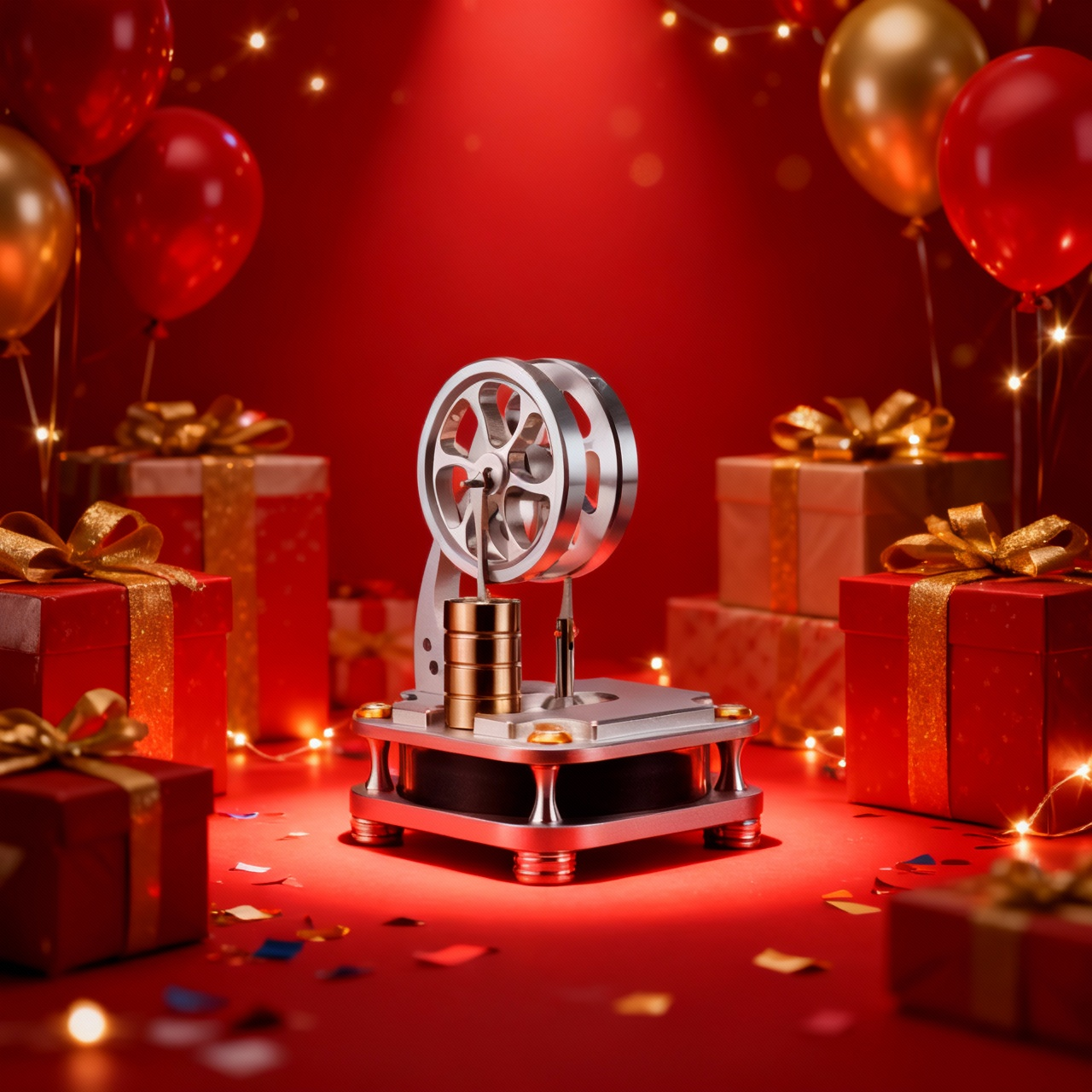D16-C Alloy Steel Low Temperature Stirling Engines for Teaching & Research & Hobbies - Best Gifts