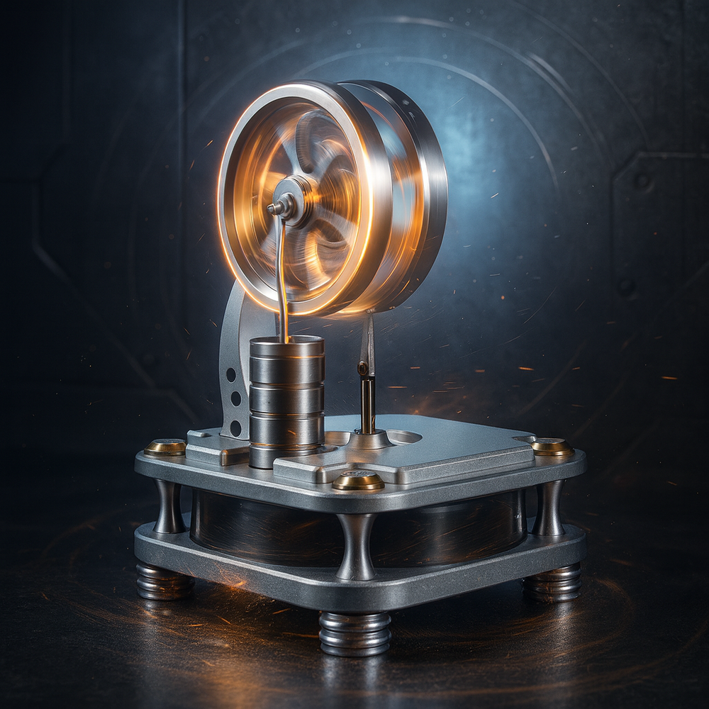 D16-C Alloy Steel Low Temperature Stirling Engines for Teaching & Research & Hobbies - Best Gifts