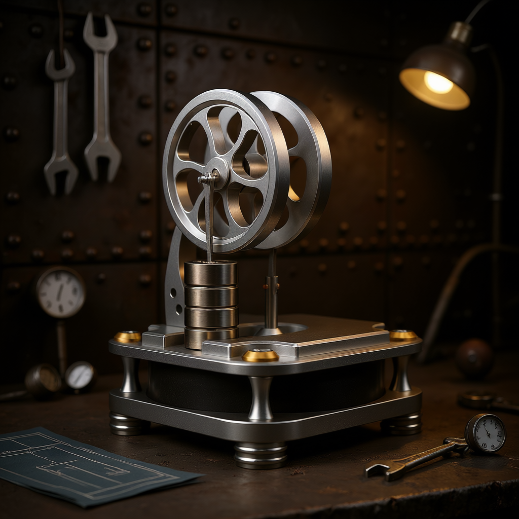 D16-C Alloy Steel Low Temperature Stirling Engines for Teaching & Research & Hobbies - Best Gifts