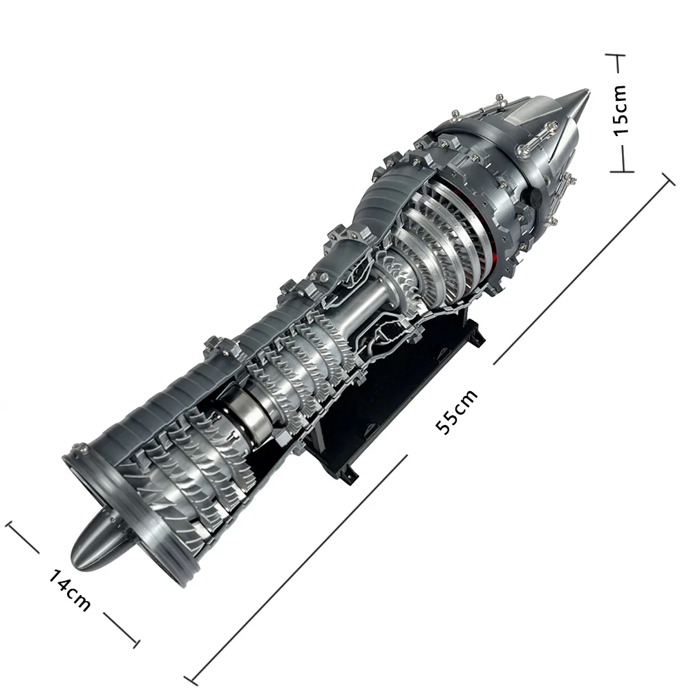 ENGINEKITOR GE-J79 1/24 Turbojet Engine Model Military Engine Kit - Build Your Own Turbofan Engine