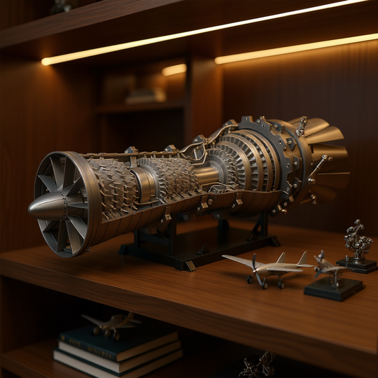 ENGINEKITOR GE-J79 1/24 Turbojet Engine Model Military Engine Kit - Build Your Own Turbofan Engine