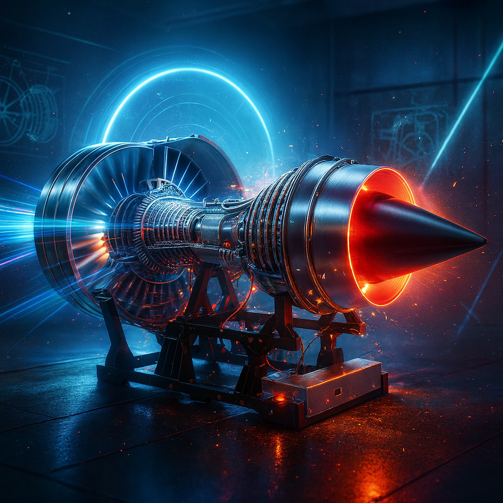 ENGINEKITOR Highly Restored Rolls Royce Trent 900 Turbofan Engine Model RTR Turbofan Engine Model(55cm/22in)