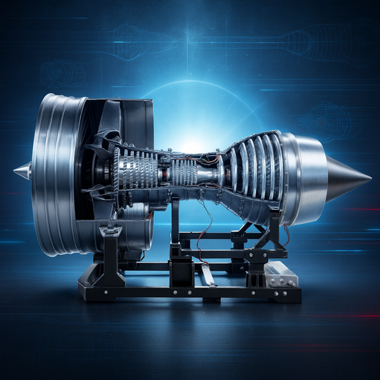 ENGINEKITOR Highly Restored Rolls Royce Trent 900 Turbofan Engine Model RTR Turbofan Engine Model(55cm/22in)