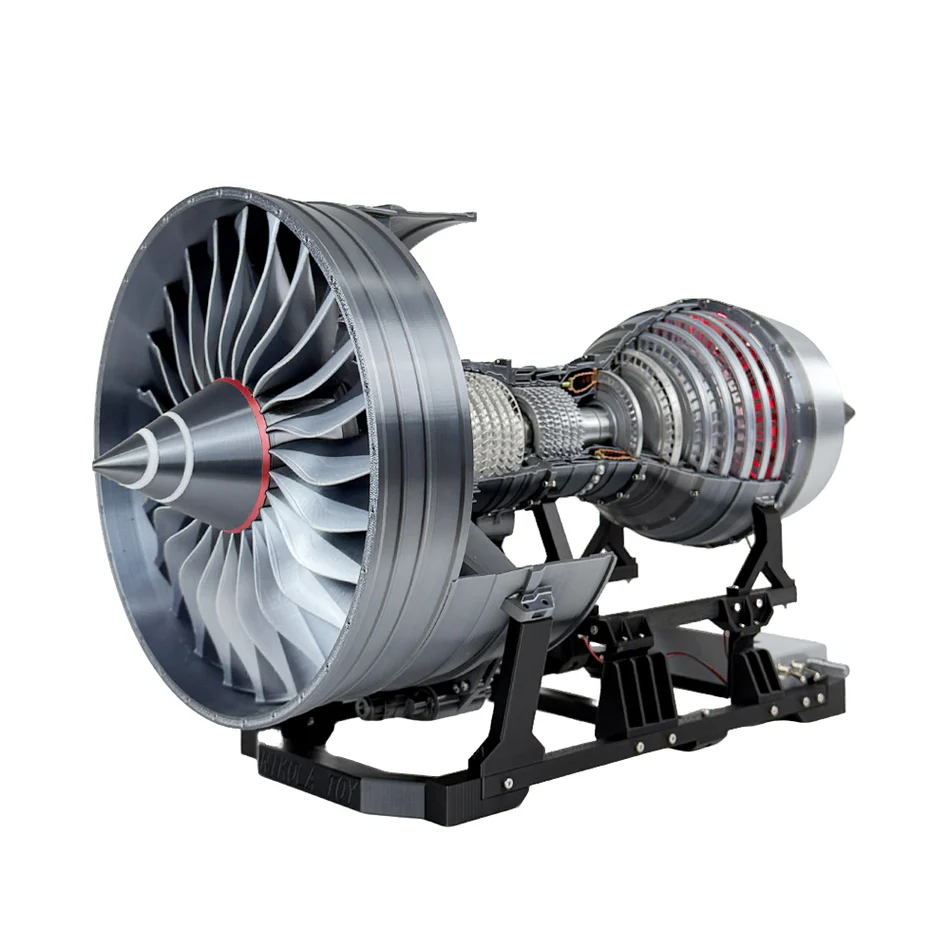 ENGINEKITOR - Modelo de motor turbofán Rolls Royce Trent 900 altamente restaurado (55 cm/22 pulgadas)