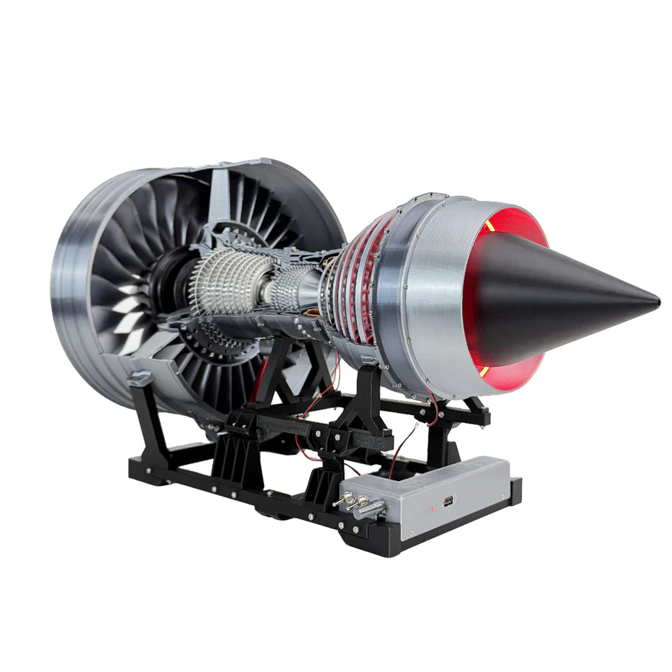 ENGINEKITOR - Modelo de motor turbofán Rolls Royce Trent 900 altamente restaurado (55 cm/22 pulgadas)