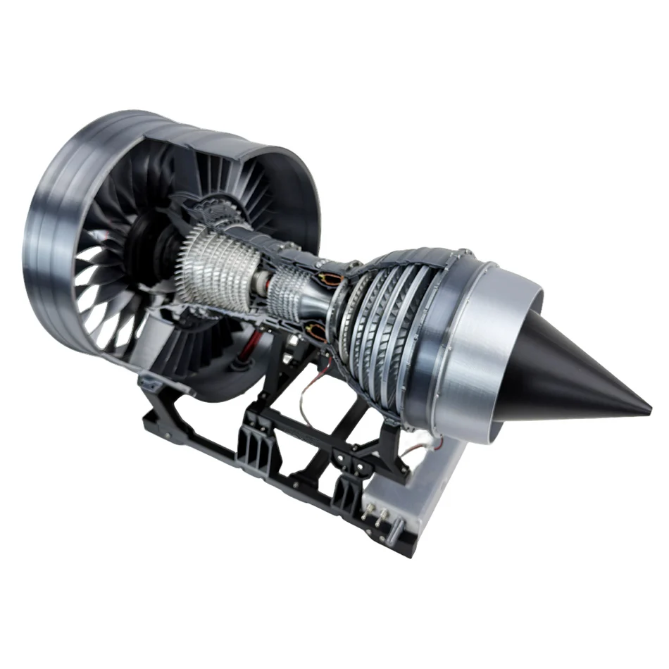 ENGINEKITOR - Modelo de motor turbofán Rolls Royce Trent 900 altamente restaurado (55 cm/22 pulgadas)