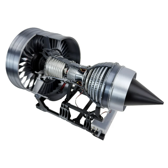 ENGINEKITOR Highly Restored Rolls Royce Trent 900 Turbofan Engine Model RTR Turbofan Engine Model(55cm/22in)