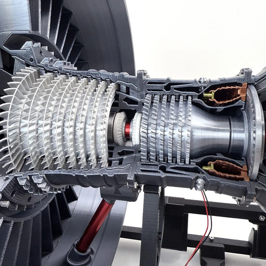 ENGINEKITOR Highly Restored Rolls Royce Trent 900 Turbofan Engine Model RTR Turbofan Engine Model(55cm/22in)