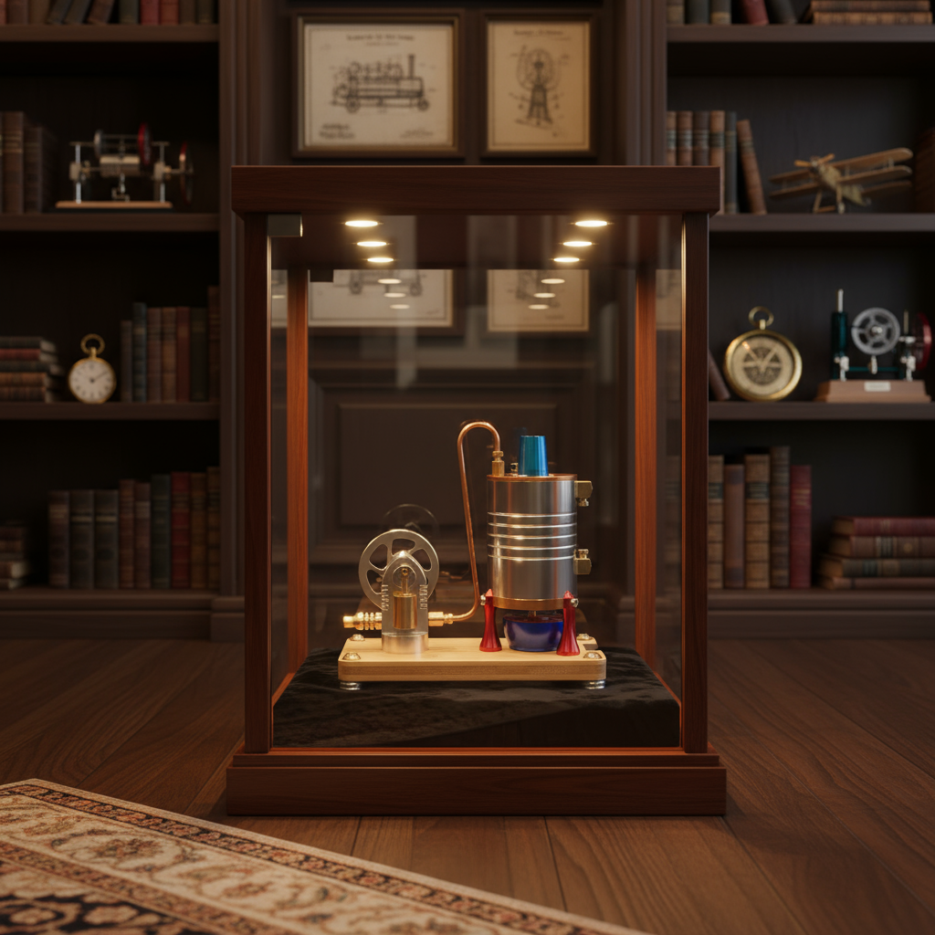 K006 Miniature Vertical Boiler Startable Steam Engine Model DIY Engine Model Kit-Build Your Own Engine