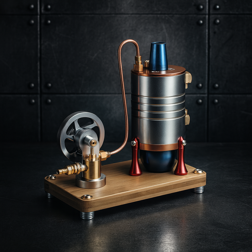 K006 Miniature Vertical Boiler Startable Steam Engine Model DIY Engine Model Kit-Build Your Own Engine