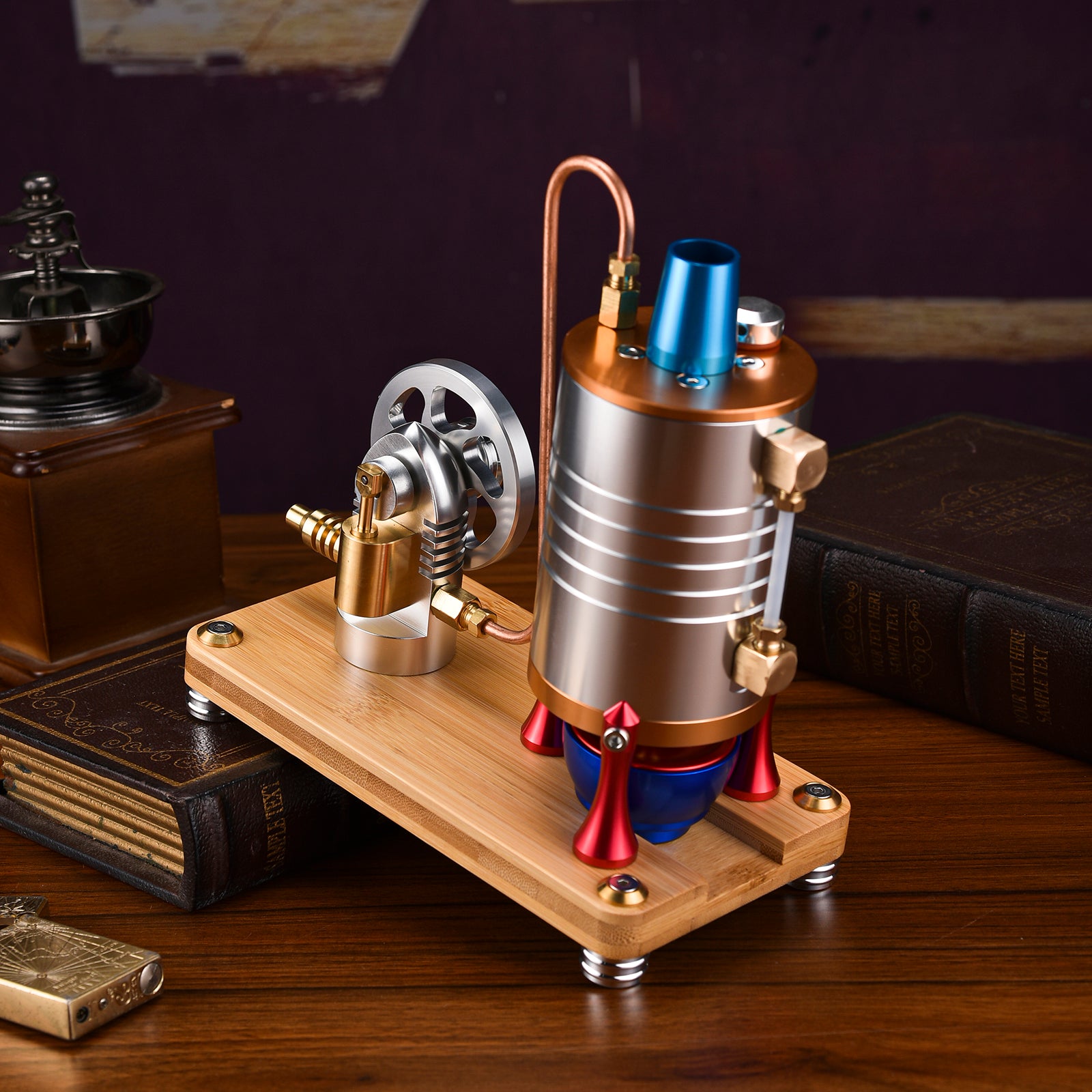 Mini Boiler Machine K006 Miniature Vertical Boiler Startable Steam Engine Model DIY Engine ...