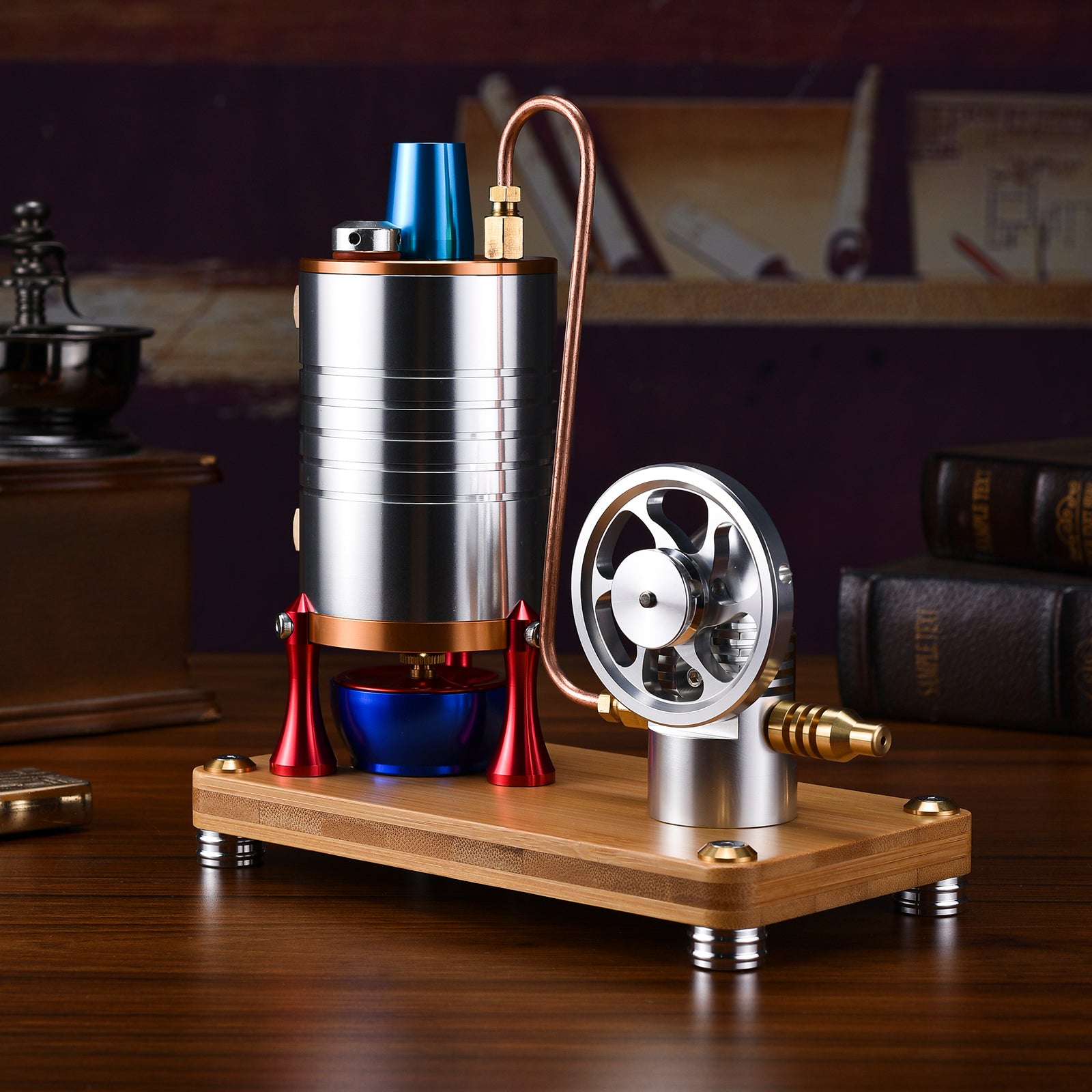 Mini Steam K006 Miniature Vertical Boiler Startable Steam Engine Model DIY Engine ...