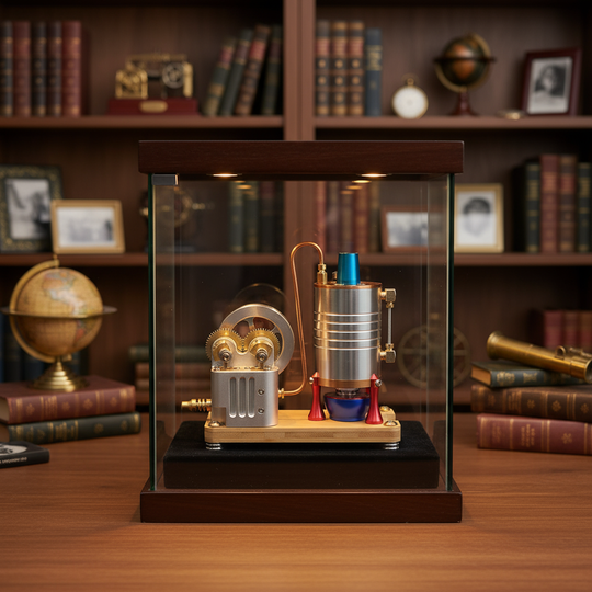 K007 One-way Piston Vertical Steam EngineLarge Cylinder Piston Steam Engine-Build Your Own Engine