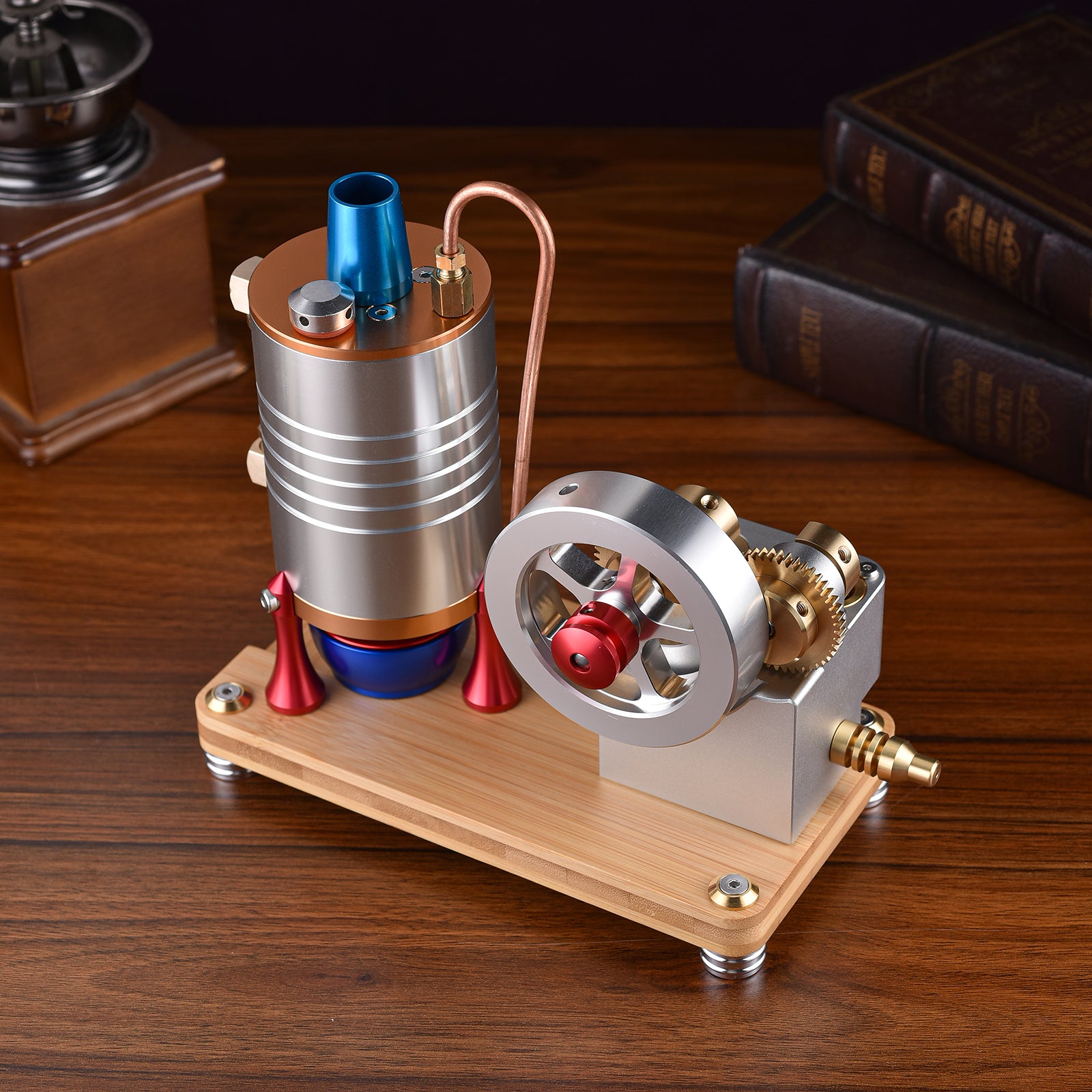 K007 One-way Piston Vertical Steam EngineLarge Cylinder Piston Steam Engine-Build Your Own Engine