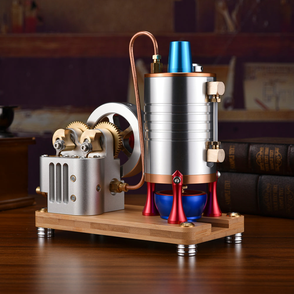 K007 One-way Piston Vertical Steam EngineLarge Cylinder Piston Steam Engine-Build Your Own Engine