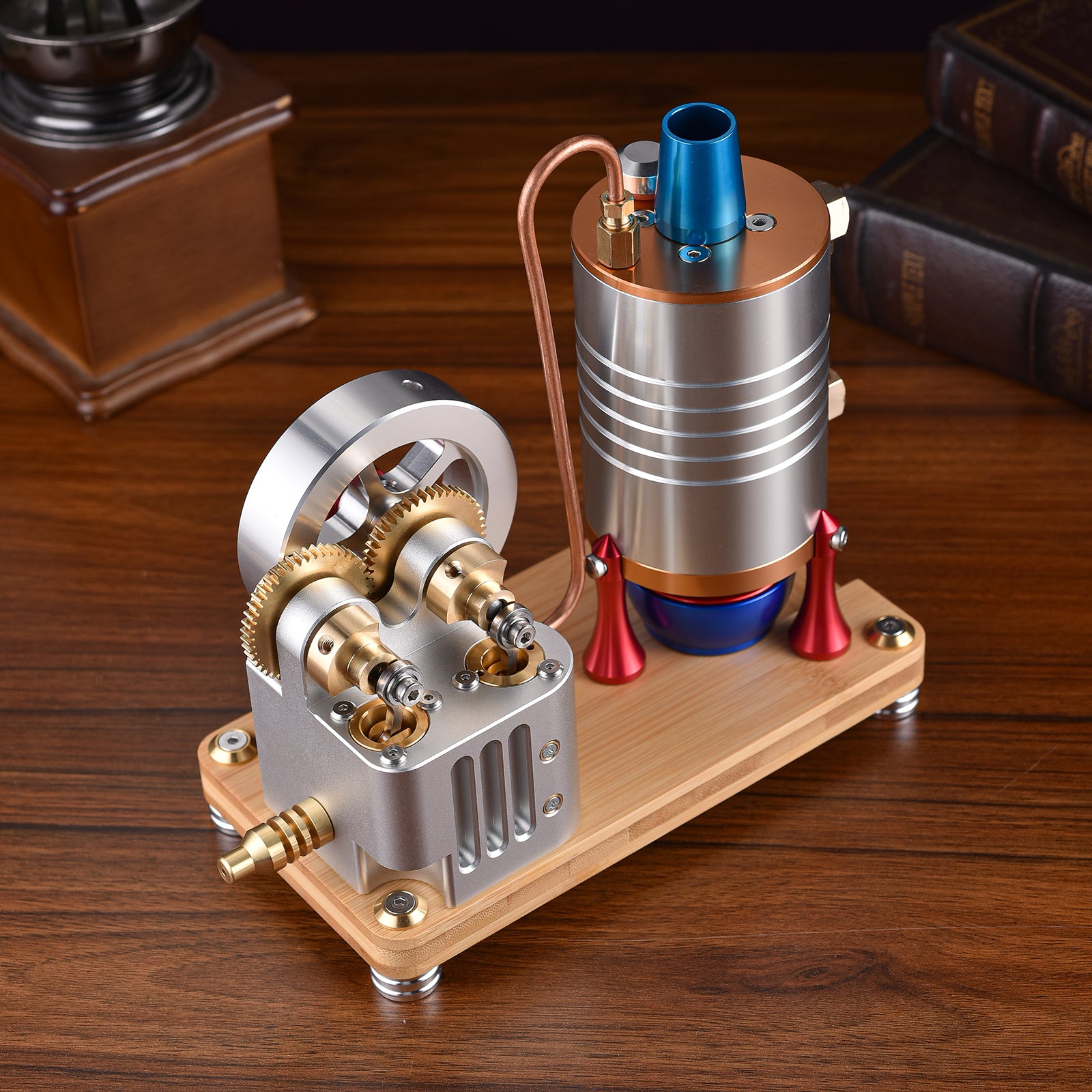 K007 One-way Piston Vertical Steam EngineLarge Cylinder Piston Steam Engine-Build Your Own Engine