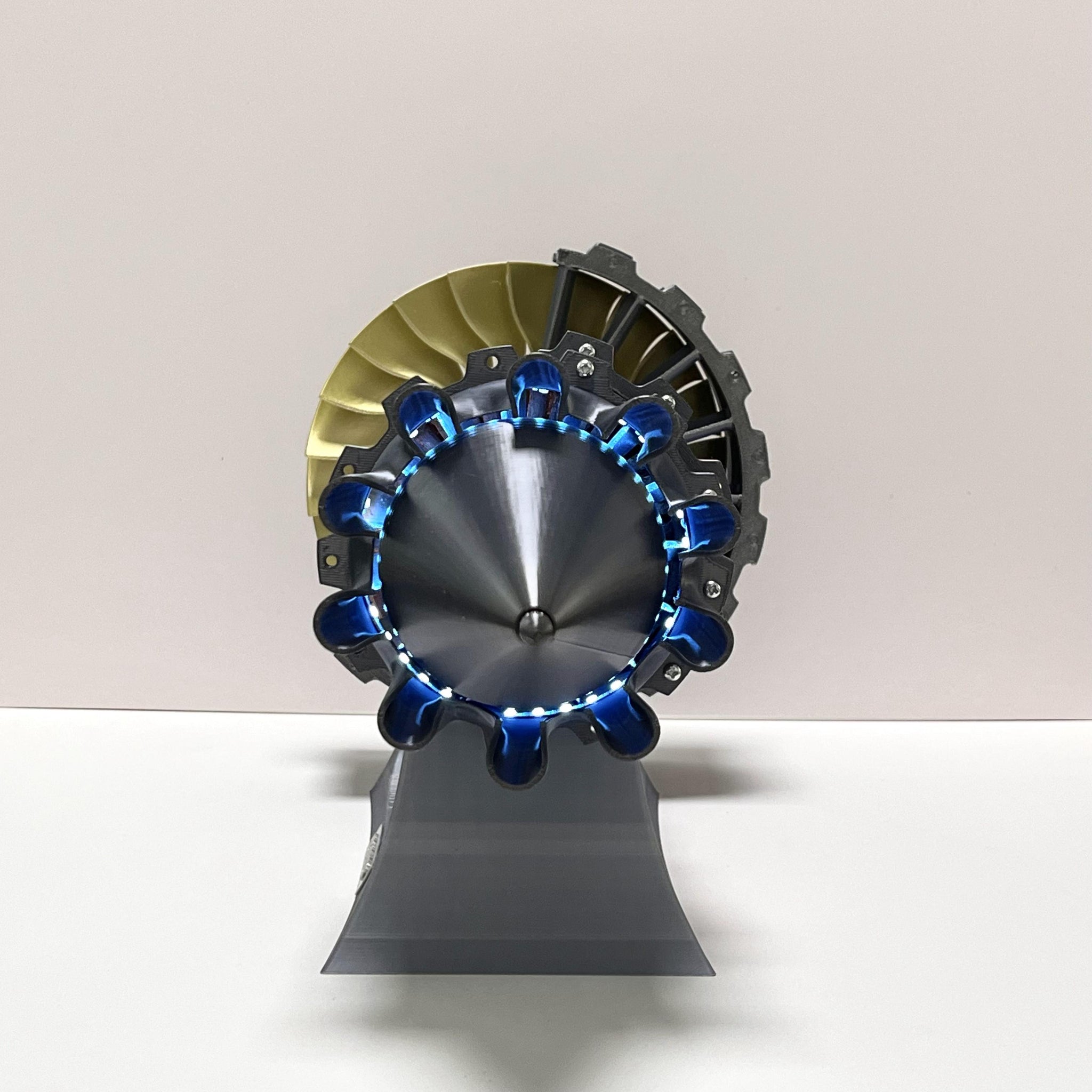 ENGINEKITOR - Kit de modelo de motor turbofán TR900 grande con velocidad e iluminación ajustables (48 cm/18,8 pulgadas)