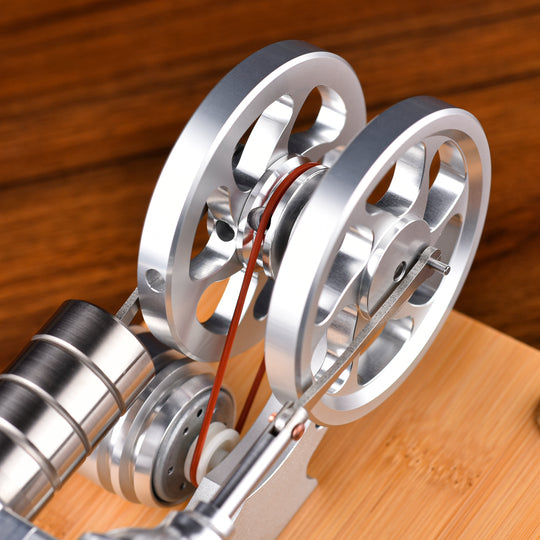 M14-03-S Aluminum Single Cylinder High Temperature Stirling Engine Model Kit- Build Your Own Engine