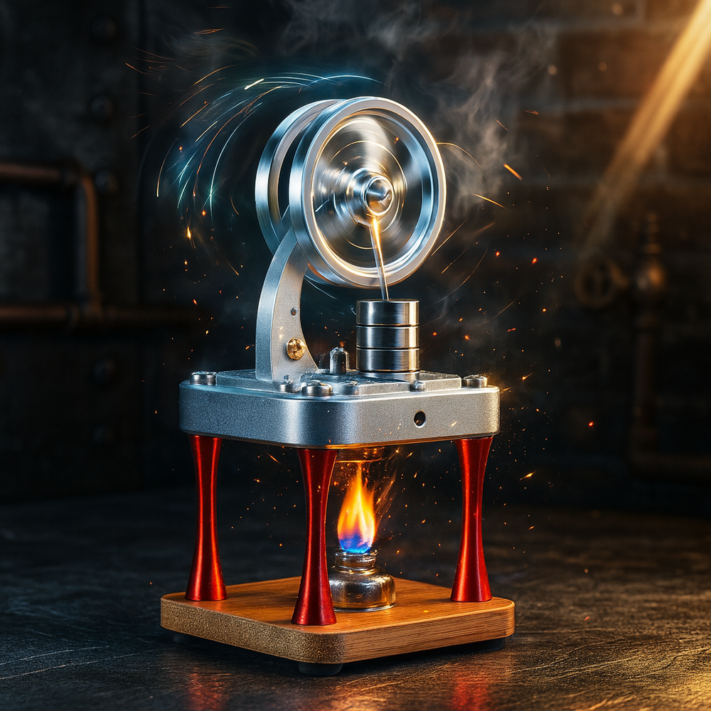M16-C Vertical water-cooled high-temperature Stirling engine for education, research and study