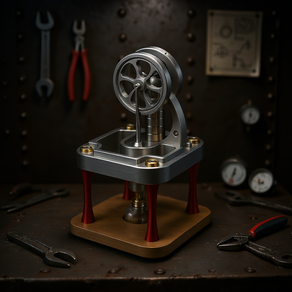 M16-C Vertical water-cooled high-temperature Stirling engine for education, research and study