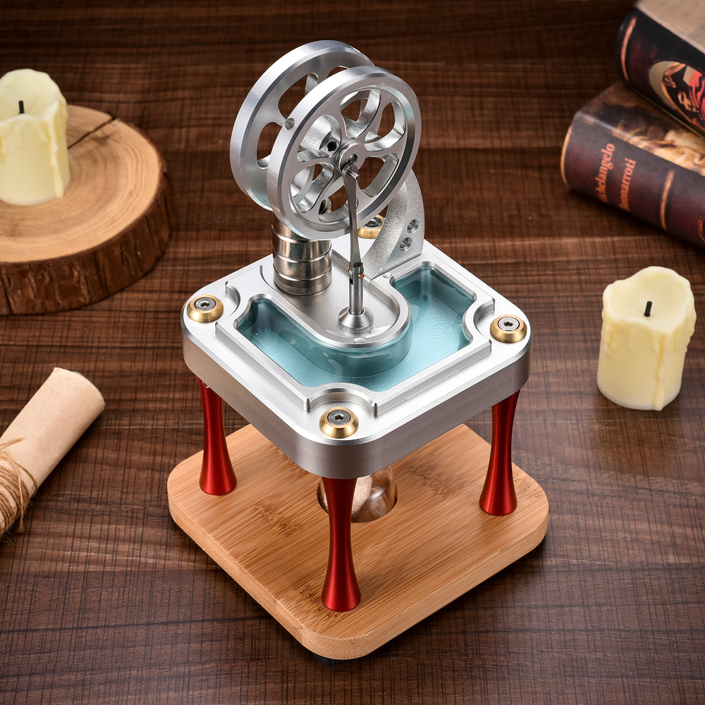 M16-C Vertical water-cooled high-temperature Stirling engine for education, research and study